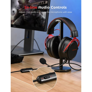 Wired Gaming Headset Surround Sound Gaming Headphones with Noise Cancelling Mic