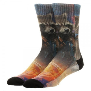 Guardians of the Galaxy Rocket Sublimated  Crew Socks - GamersTwist